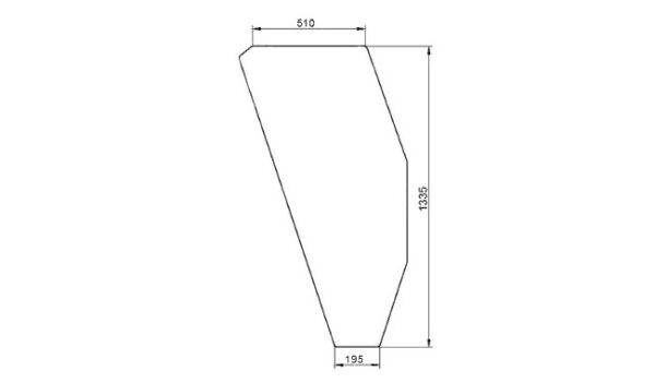 Staklo vrata desno FIAT