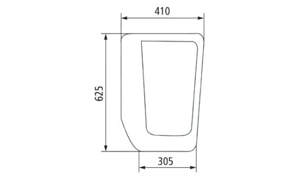 Staklo kabine prednje donje lijevo/desno FIAT