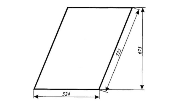 Staklo vrata gornje ZETOR