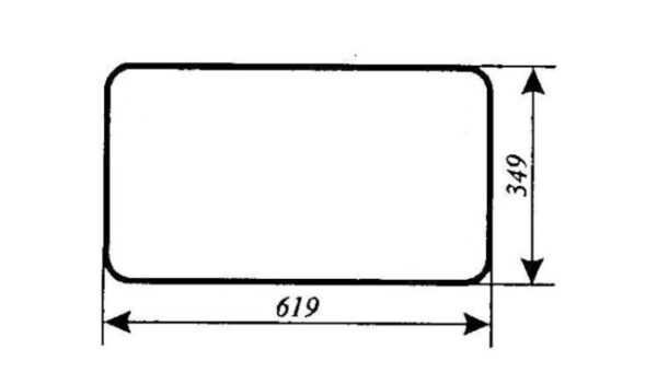 Staklo kabine stražnje donje ZETOR