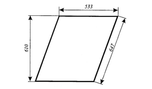 Staklo vrata gornje ZETOR