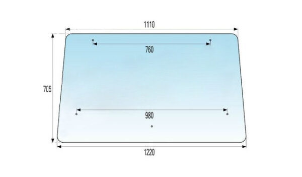 Staklo kabine stražnje UNIVERSAL