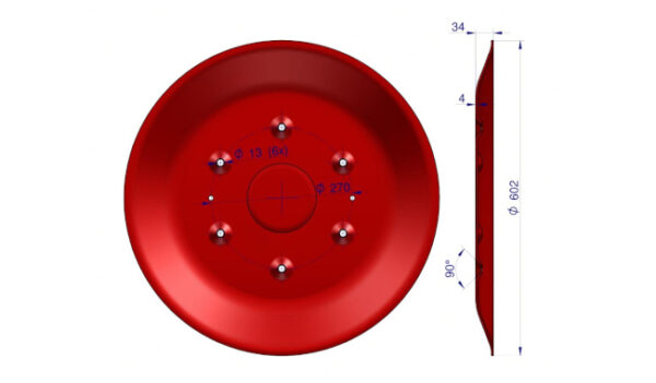 Tanjur roto kose donji SAMASZ 135