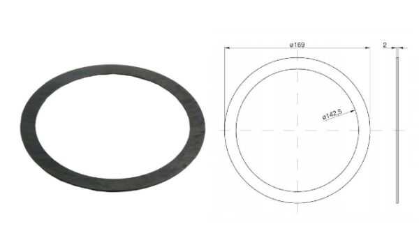 Podloška 142x169x2 mm ZETOR